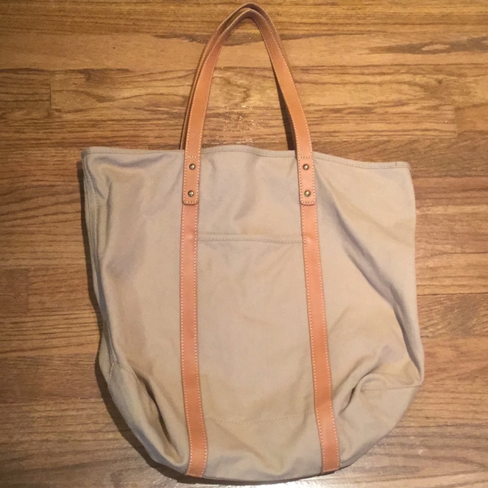 J Crew Large Canvas Tote